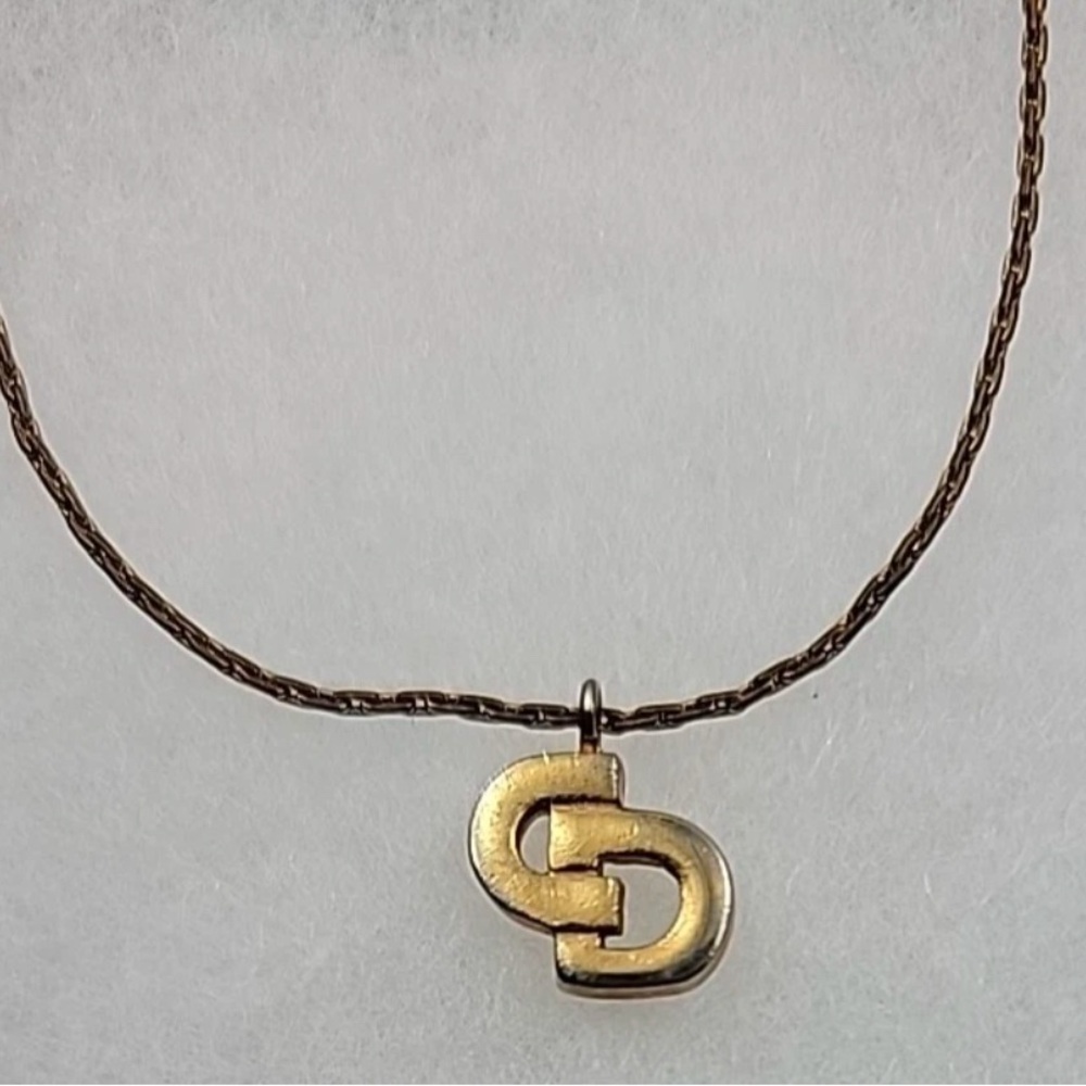 Gold Pendant Christian Dior Necklace - Picture 3 of 9